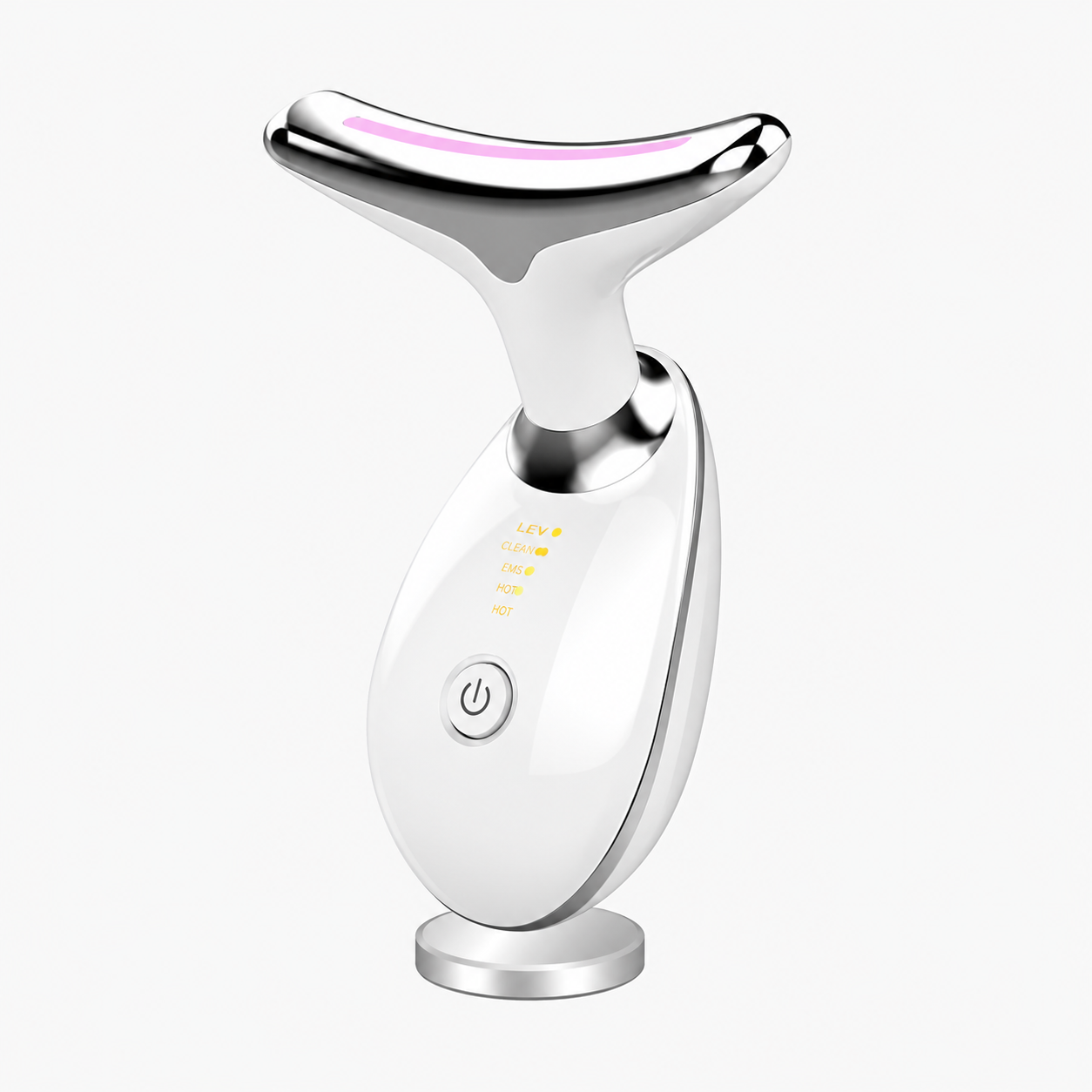 massageador facial e de pescoço multifuncional com fototerapia LED e tecnologia EMS GlowRenew™